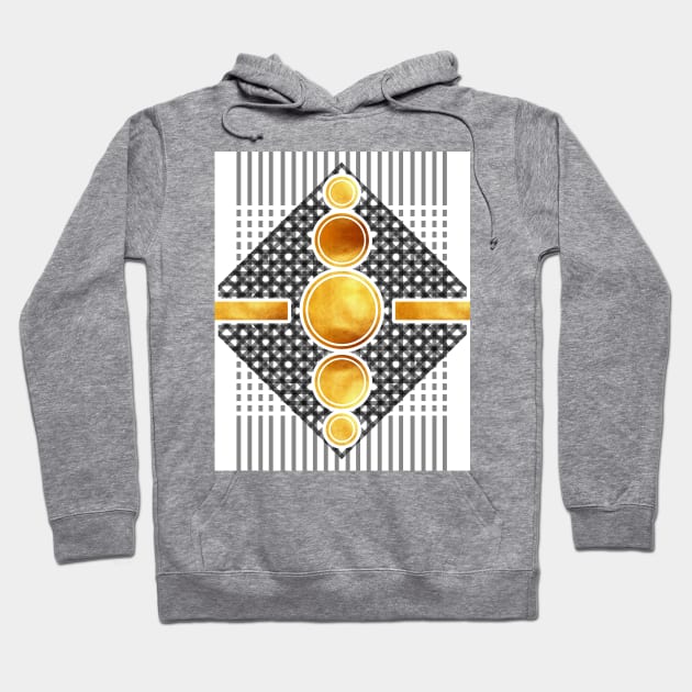 Art Deco Geometric Hoodie by StudioGrafiikka